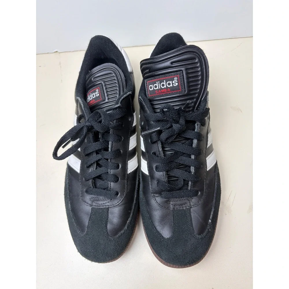 Adidas Samba Classic Mens 8 Black White Indoor Soccer Sneaker